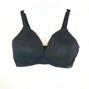 DKNY Women’s Charcoal Blue Wireless Bra Lightly Padded Comfortable size Large